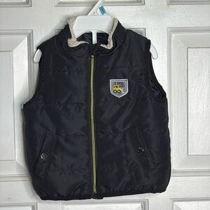 Kids Headquarters Boys Puffer Black Bear Vest Size 6/9 Months